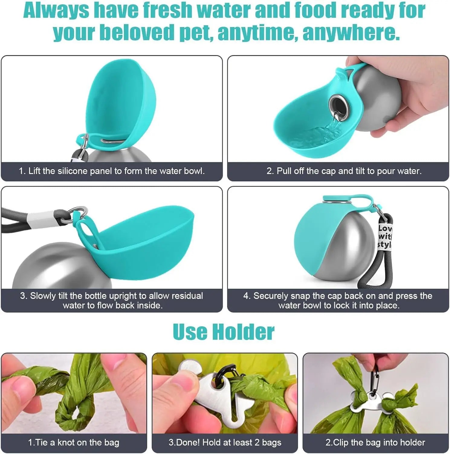 Travel Buddy Dog Water Bottle